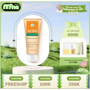Sữa rửa mặt vitamin làm sáng da, mờ sẹo thâm dạng kem Acnes Vitamin Cleanser 100g